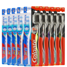 PLUS会员！Colgate 高露洁 细毛护龈炭牙刷 10支