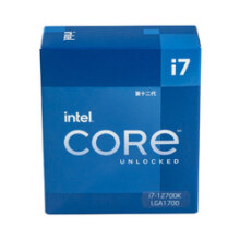 英特尔(Intel)酷睿系列 奔腾系列 CPU处理器 台式机 原盒 12代 i7-12700K【12核20线程】2199元 (月销1000+)