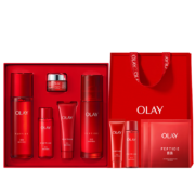 再降价、PLUS会员：OLAY 玉兰油 大红瓶胜肽精华级水乳套装（水150ml+乳液100ml+乳35ml+水50ml+面霜14g+礼盒）*2件 赠乳35ml+水50ml+面膜2片+礼袋