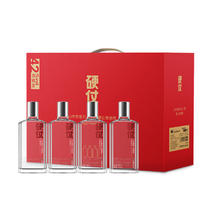 硬仗 兄弟连 清香型白酒 42度 300ml*4 礼盒装