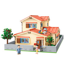 奇妙积木Keeppley哆啦A梦周边野比大雄的家模型房子拼装玩具礼物