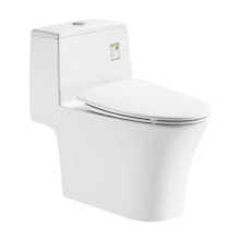 卡丽（KARAT）科勒马桶家用马桶虹吸式抽水大冲力家用连体虹吸坐便器节水间坐厕 豪华款【喷射虹吸】+缓降盖板 坑距295-395选择305