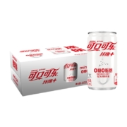 再降价，限地区，plus会员，需首购礼金:可口可乐（Coca-Cola）纤维+无糖零热量 汽水 碳酸饮料 200ml*12罐 整箱装*3件