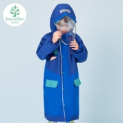 kocotree儿童雨衣男童女孩小学生上学专用宝宝全身雨披书包位 太空宇航员 L 身高115-135cm