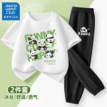 JEANSWEST CLUB 真维斯 男童短袖裤子2件套