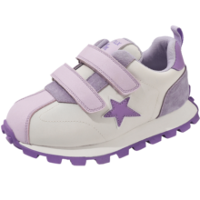 天美意童鞋女童运动鞋2023春秋季新款软底儿童鞋子防滑大童跑步鞋 紫色 33码