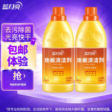 蓝月亮 地板清洁剂 地板净瓶装 柠檬香 瓷砖木地板 清洁剂  有效除菌 600g 2瓶