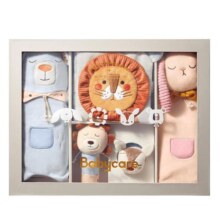 babycare新生儿安抚礼盒宝宝手偶见面礼满月礼物婴儿睡眠玩偶玩具