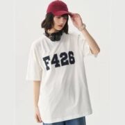 F426 街头嘻哈宽松六色大LOGO贴布绣短袖 多款颜色可选