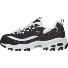 SKECHERS斯凯奇女鞋经典情侣熊猫鞋女子休闲运动鞋增高缓震老爹鞋 66666179/BKW 【经典款】黑/白 35