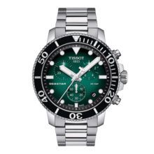 天梭（TISSOT）瑞士手表 海星系列腕表 钢带石英男表 T120.417.11.091.01