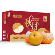 14日0点开始：京鲜生 正宗秋月冰糖梨 净重7斤 5-9粒 拍2件