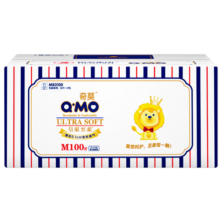 奇莫奇莫Q-MO皇家至柔纸尿裤M100片(6-11kg)电商装尿不湿中号薄透能吸