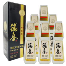 筑春酒 筑春1988 贵州老三春 酱香型白酒 53度 500mL 6瓶 整箱装