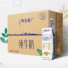 再降价、京东PLUS：特仑苏 纯牛奶250mL×16包 品质好奶 香醇浓郁