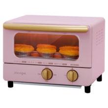 IRIS OHYAMA日本IRIS爱丽思烤箱家用多功能迷你电烤箱烘焙蛋糕蒸烤箱小型自动EOT-01 粉色