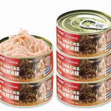 猫罐头主食罐猫咪零食鸡丝肉汤85g*5罐（或羊奶鸡丝肉85g*4罐）