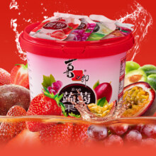 京东百亿补贴:喜之郎 蒟蒻果冻桶  【40%果汁含量】果冻桶 520g 1桶