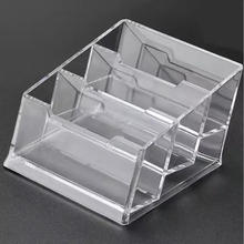 others 其他 亚克力办公名会展用品/商务名片盒/透明名片座/水晶 透明加厚三层名片盒 5个装