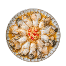 隆洋 蒜蓉生蚝肉300g 6-8只/盒 方便菜 预制菜网红即食小海鲜罐头