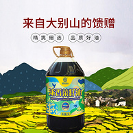 东旭大别山 非转基因物理压榨浓香菜籽油 5L