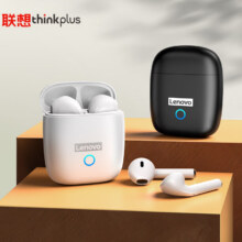 联想（Lenovo）蓝牙耳机真无线 半入耳式跑步运动降噪 LP50白色
