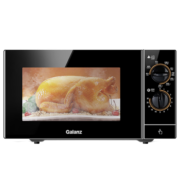 格兰仕（Galanz）微波炉烤箱一体机 光波炉 800W家用不锈钢内胆机械旋钮式23L平板式简单易用G80F23SP-M8S0