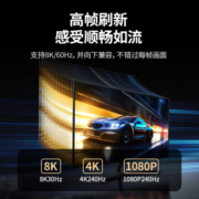 绿联Type-C转DP1.4线雷电3/4转换器USB-C转接头8K60/4K240Hz高清投屏苹果15笔记本电脑手机外接显示器
