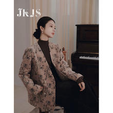 JK&JS 新中式水墨竹国风秋季外套女气质高级感小众复古西装外套