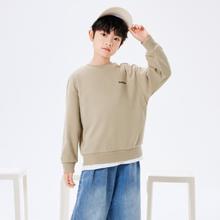 巴拉巴拉 秋儿童卫衣中大童男女童圆领宽松