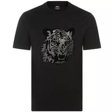 HUGO BOSS 黑色全棉印花男士短袖T恤