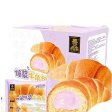需首购、PLUS会员: 壹得利 爆浆芋泥味牛角包 350g