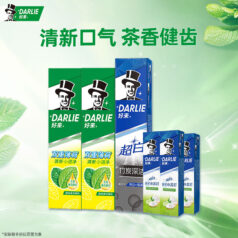 京东百亿补贴、plus会员:DARLIE好来(原黑人)薄荷竹炭牙膏套装420g 清新口气 去渍亮白