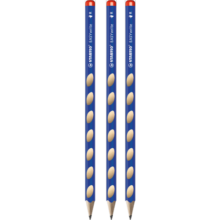 思笔乐（STABILO）洞洞铅笔 小学生文具 2H铅笔 儿童矫正握姿 作业铅笔 324蓝色3支装 大规格铅笔59元
