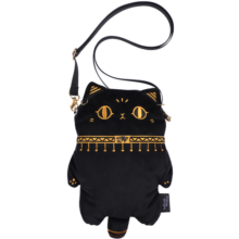 大英博物馆包包盖亚安德森猫毛绒手机包斜挎包可爱生日新婚礼物三八节礼物