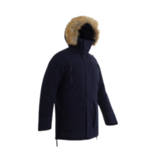 迪卡侬（DECATHLON）男防风防水外套户外加厚保暖棉衣运动棉服派克大衣SH900 男款-砚青色-SH900 L