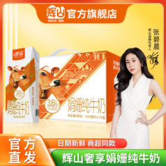 huishan 辉山 奢享娟姗 高端纯牛奶 200ml*10盒*2箱装