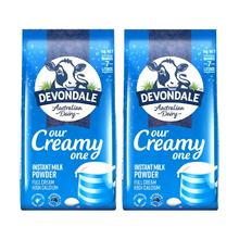 DEVONDALE 德运 澳洲进口德运学生少年全脂高钙成人牛奶粉高钙早餐1kg*2