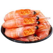 海皇湾  北极甜虾 熟冻即食 黄腹籽 3斤/盒（需买2件）117.6元包邮（合58.8元/件）