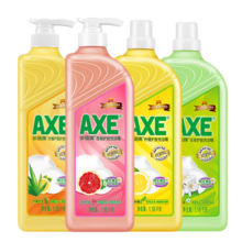 斧头牌（AXE）护肤洗洁精1.01kg*3瓶柠檬西柚花茶套装洗碗液洗碟净果蔬清洗剂