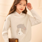 HAZZYS 哈吉斯 女童连帽卫衣