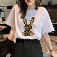 燠阳 纯棉短袖  男女同款宽松T恤情侣装  【拍一（发二）可留言】