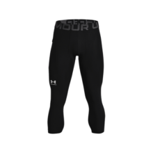 安德玛（UNDERARMOUR）【我可以47】同款HeatGear Armour男子训练运动紧身七分裤1361588 黑色001 L