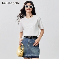 La Chapelle City 拉夏贝尔 2024春季薄款百搭纯棉短袖T恤 2款多色