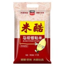 PLUS会员、京东百亿补贴：TAILIANG RICE 太粮 米酷 马坝银粘米 10kg