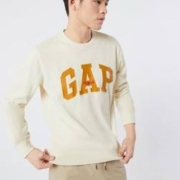 Gap 盖璞 男女款圆领卫衣 000877448 奶油米色