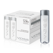 芙丝（VOSS）饮用天然矿泉水500ml*12瓶(塑料瓶)弱碱性水整箱装