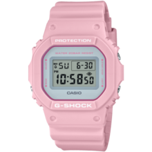 卡西欧（CASIO）电子手表女baby-g网红小方块树脂运动防水学生生日送女友礼物 DW-5600SC-4潮流清新粉