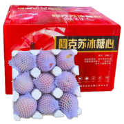 20点开始：果农侠 正宗新疆阿克苏冰糖心苹果新鲜时令水果 苹果礼盒 10斤彩箱装单果80-85 净重8.5斤