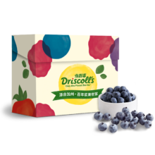 怡颗莓Driscoll's 云南蓝莓14mm+ 原箱12盒礼盒装 125g/盒